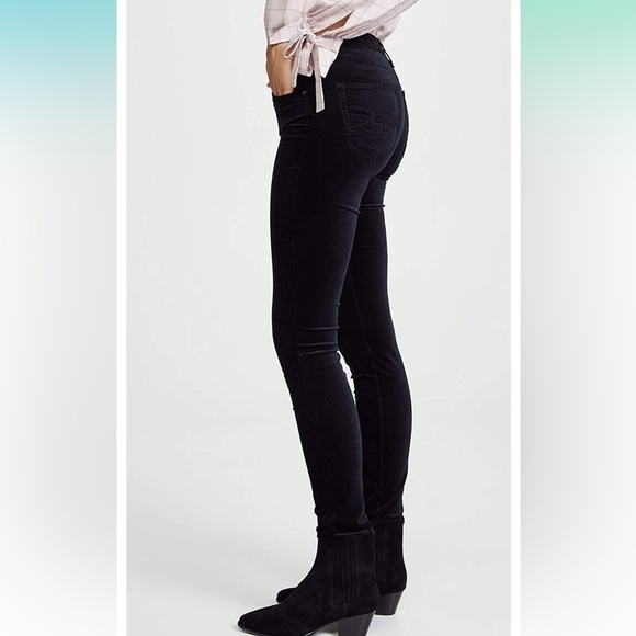 AG Adriano Goldschmied super skinny legging velvet pants size 26R - Picture 2 of 15